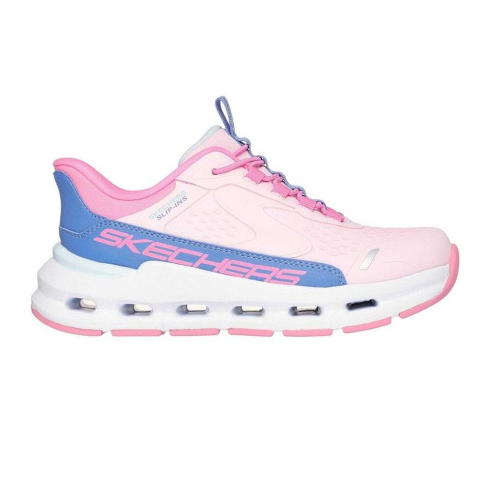 Skechers Girls Glide Step Vista Lane Sneakers / Pink/Blue